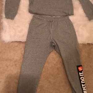 Nike Just Do It Joggers (Mens XL)- Gray sweat suit